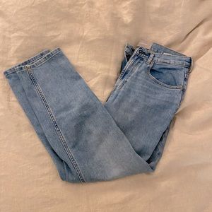 Everlane High Rise Straight Jean in Ankle Length